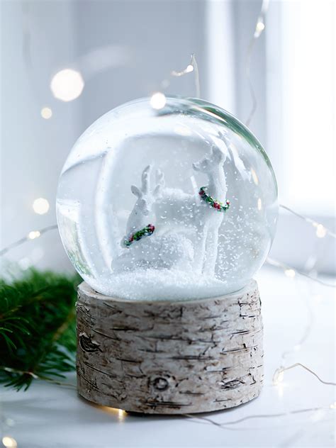 New Deer Snowglobe Snow Globes Magical Christmas Christmas Accessories