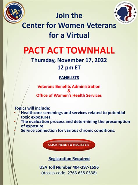 Pact Act Town Hall For Women Veterans Lvmac