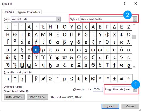 To show or hide specific nonprintable symbols, do the following How to type Pi Symbol in Word/Excel (On Keyboard ...