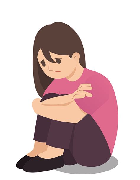 Download Girl Sad Lonely Royalty Free Vector Graphic Pixabay