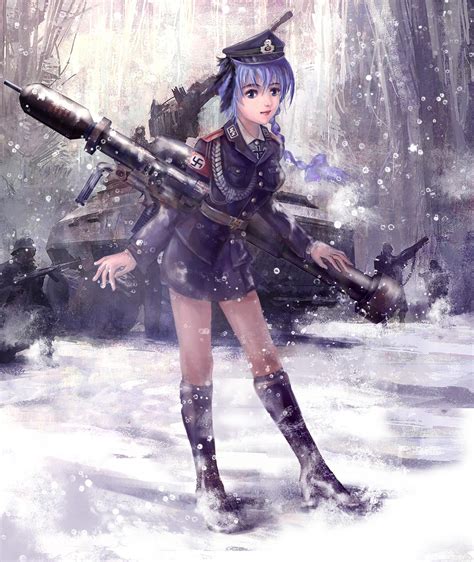 Female Anime Soldiers Wallpapers Wallpaper Cave