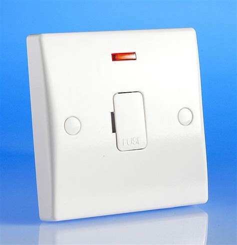 amp unswitched fused spur flex outlet neon white