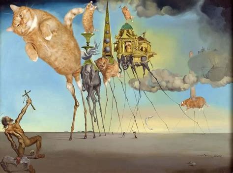 Pin By Lalita On Animals In 2021 Cat Painting Dali Art Cat Art