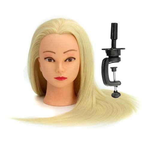 30 Real Hair Long Hairdressing Mannequin Training Practice Head Salon