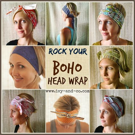 Stuck on how to style your short hair? How to tie a boho bohemian head wrap band turban style ...