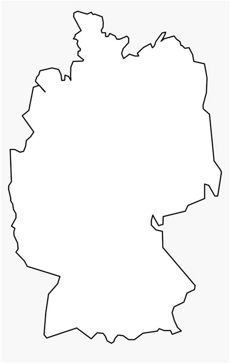 Germany Map Outline Border Country Border Land Germany Map White