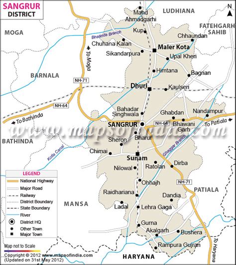 Sangrur District Map