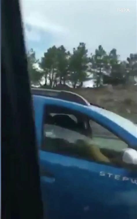 Raunchy Couple Filmed Having Sex While Hogging The Middle Lane Of A