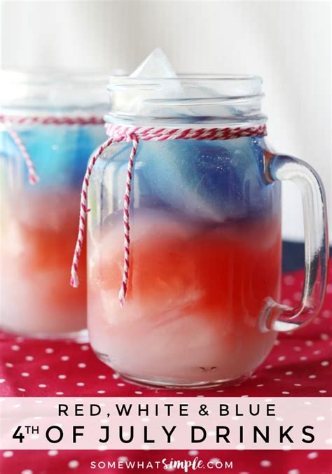 Layered Red White And Blue 4th Of July Drink Recipe Somewhat Simple