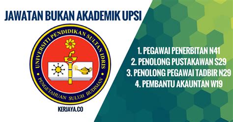 Infobox_university name =sultan idris university of education native_name =universiti pendidikan sultan idris latin_name =. Universiti Pendidikan Sultan Idris (UPSI) (1) • Kerja ...