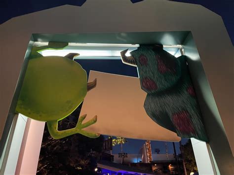 Monsters Inc Mike Sulley to the Rescue Attraction Façade Repainted