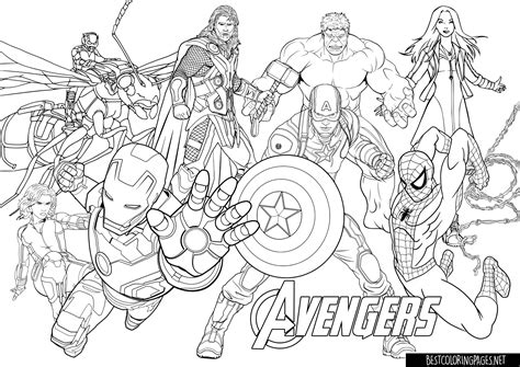 Lego Avengers Printable Coloring Pages