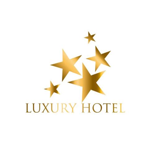 Five Star Hotel Gold Icon Vector Eps10 Yellow Stars Pictogram A Stock