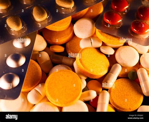 Pharmaceuticals Antibiotics Pills Medicine Colorful Antibacterials
