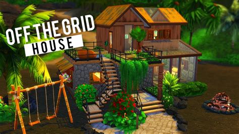 Off The Grid House🌱 Island Living The Sims 4 Speed Build Youtube