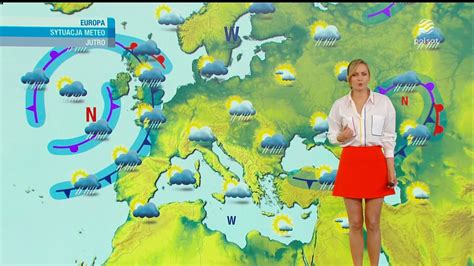 milena rostkowska galant tv poland weather presenter r hot reporters