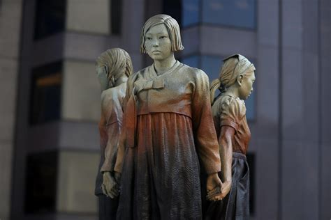 statues in san francisco honoring the korean sex slaves mostly teen girls by japan s military