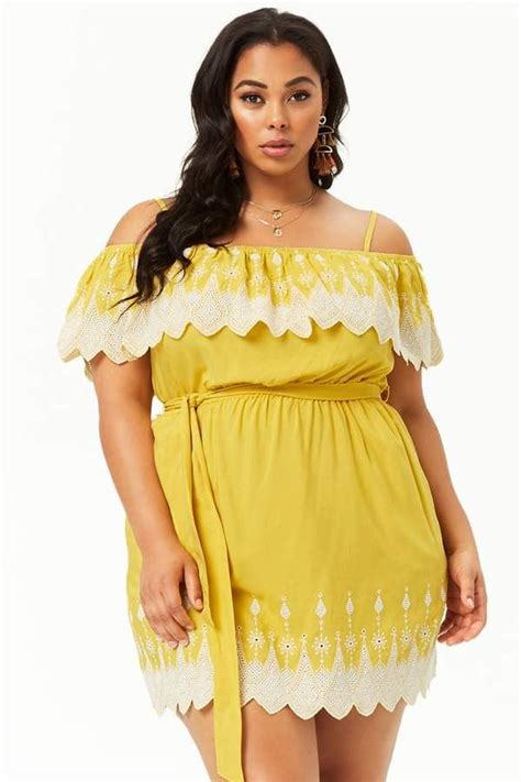 Forever 21 Plus Size Embroidered Cami Dress Plus Size Ivory Dresses