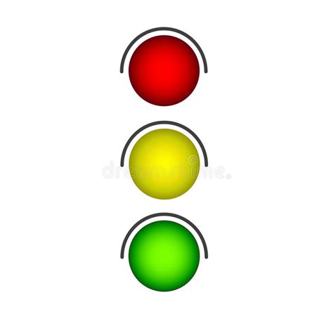 Traffic Light Stock Vector Illustration Of Illuminated 10924488