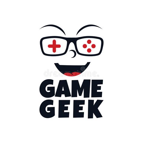 Game Geek Gaming Freak Logo Logotype Theme Cartoon Face Stock Vector - Illustration of freak ...