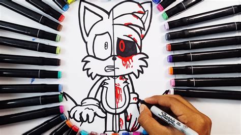 C Mo Dibujar A Tails Exe Youtube