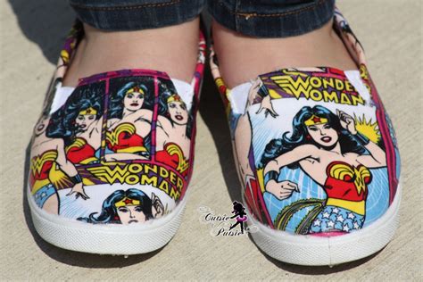 Wonder Woman Shoes Custom Kids And Adult Shoes Birthday