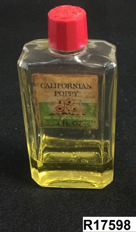 A Small Glass Bottle Of Californian Poppy Hair Oil Rexona R17598 Ehive