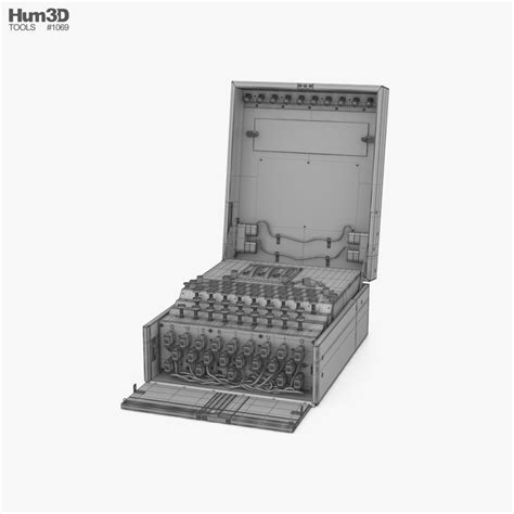 Enigma Cipher Machine 3d Model Electronics On Hum3d