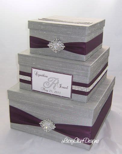 Simply wrap a tissue box and stuff money inside. Wedding Gift Box Bling Card Box Rhinestone by ...