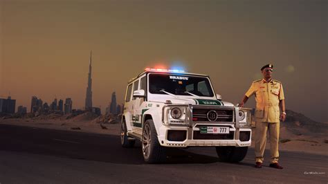 2013 Brabus B63s 700 Widestar Dubai Police Edition Full Hd Wallpaper