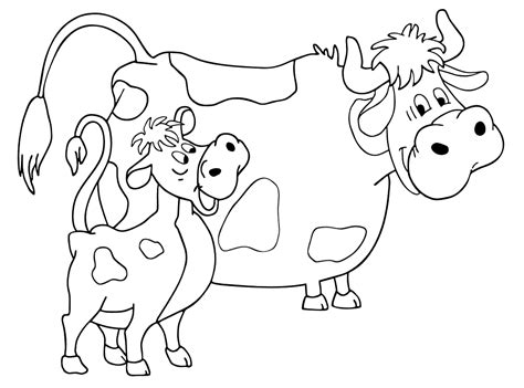 Cow Free Coloring Pages Online Print