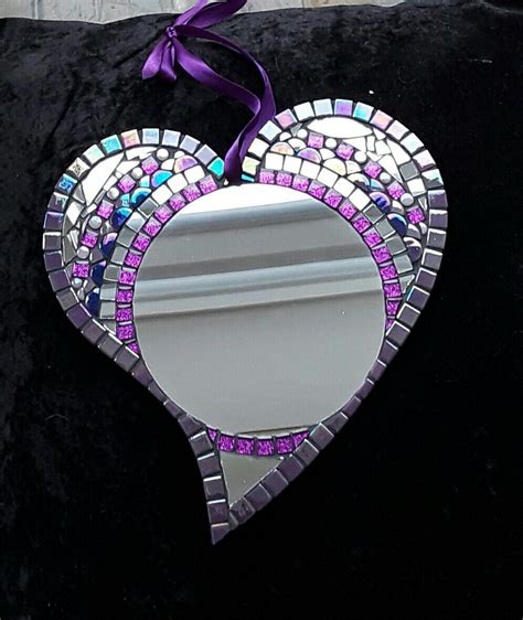 Mosaic Heart Mirror Handmade Mirror Available From Etsy