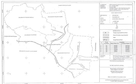 Peta Dan Batas Wilayah Kecamatan Sukarami Kota Palembang