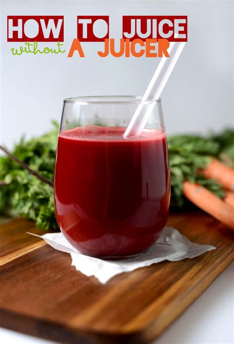Easy Homemade Fruit Juice Recipe Without A Juicer