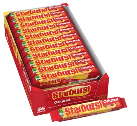 Starburst Original Candy Full Size Bulk Fundraiser 207 Oz 36 Ct