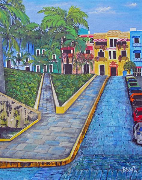 Old San Juan Painting By Gloria E Barreto Rodriguez Fine Art America