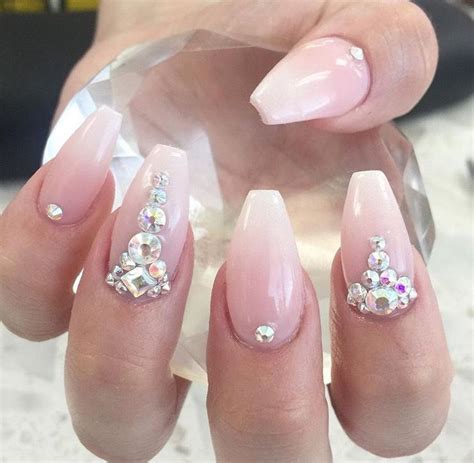 Pink Nails Crystals Pink Nails Nails Crystals Nail Designs