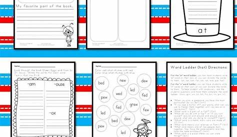 Word Family Worksheets for Dr. Seuss's Birthday | Mrs. Karle's Sight