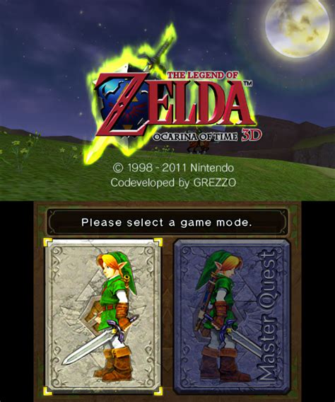 The Legend Of Zelda Ocarina Of Time 3d Game Ui Database