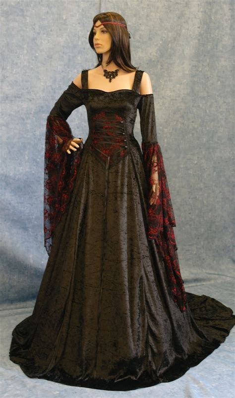 Renaissance Medieval Gothic Wedding Dress Pagan By Camelotcostumes
