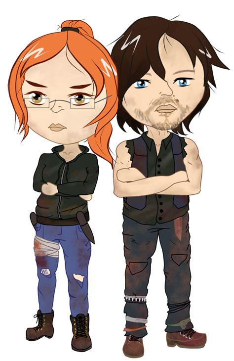 [c] The Walking Dead Oc And Daryl By Canelarose On Deviantart