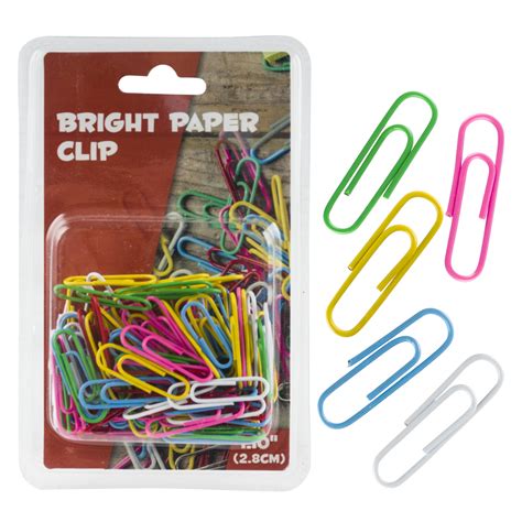 Wholesale 82pc Color Paper Clips Assorted Assorted