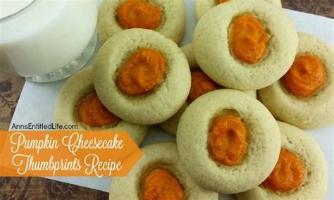 Pumpkin Cheesecake Thumbprint Cookies Recipe If You Like Thumbprint
