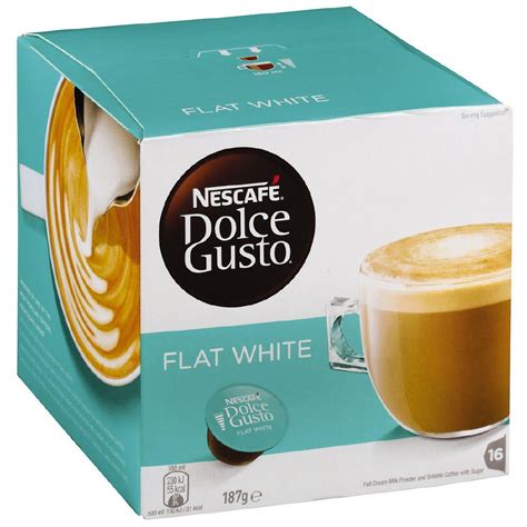 Nescafe Dolce Gusto Flat White Capsules 16 Pack Warehouse Stationery Nz