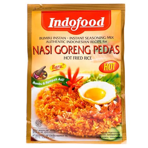 Cara membuat nasi goreng udang pedas: Indofood Bumbu Special Nasi Goreng Pedas 45 gram Instant Seasoning Mix for Hot Fried Rice