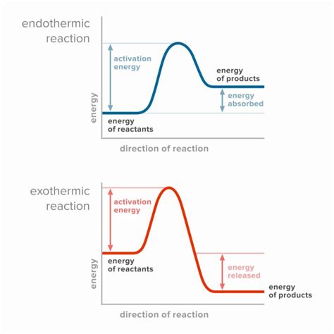 Energy Level Diagrams Endothermic And Exothermic Reactions