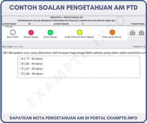 Information, tips and guides about ptd there are so many articles written about ptd. 50 Soalan Sebenar Seksyen A PTD ~ Download Percuma ...