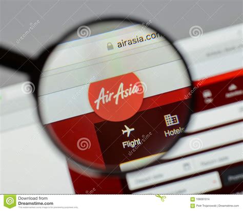 A wide range of destinations are covered, including perth, taipei, busan, ho chi minh city, phuket, jakarta and so much more, starting from. Milan, Italy - August 10, 2017: Air Asia Website Homepage ...