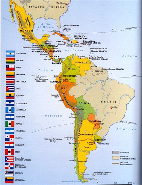 Mapa De America Latina Mapa De America América