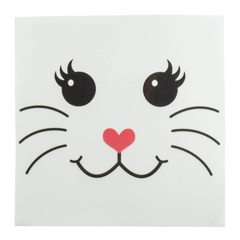 Bunny face illustrations & vectors. 6" Easter Bunny Face Decal 300009921 - CraftOutlet.com